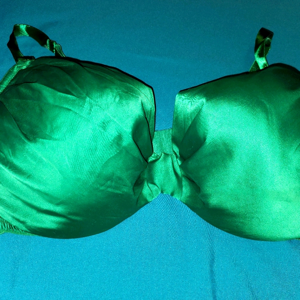 Christmas present satin bow bra
